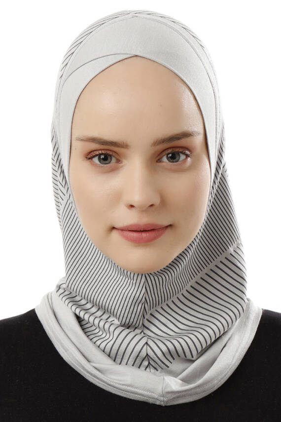 Çizgi Desenli Çapraz Spor Bone - 30