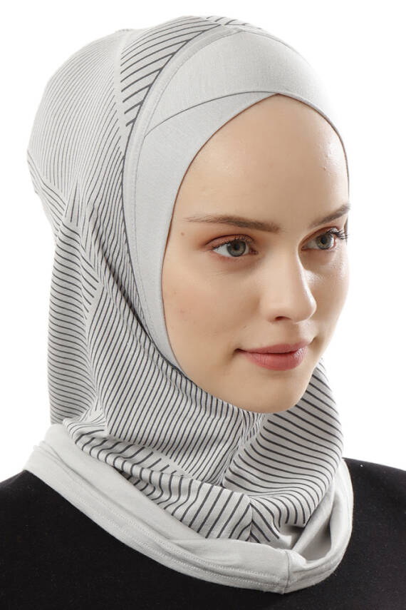 Çizgi Desenli Çapraz Spor Bone - 32