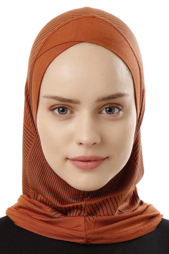 Çizgi Desenli Çapraz Spor Bone - 42