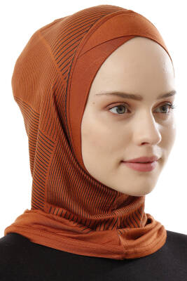 Çizgi Desenli Çapraz Spor Bone - 44