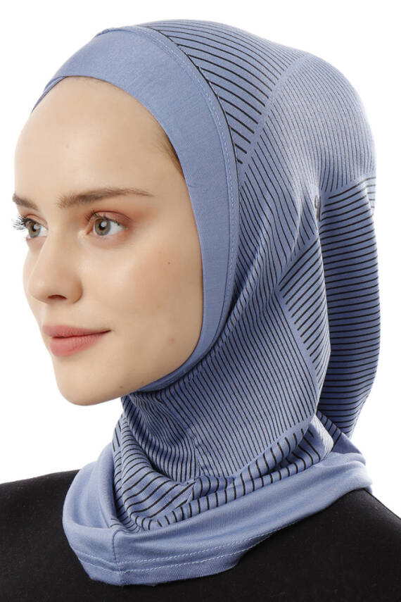 Çizgi Desenli Çapraz Spor Bone - 49