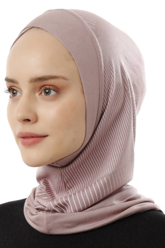 Çizgi Desenli Çapraz Spor Bone - 61