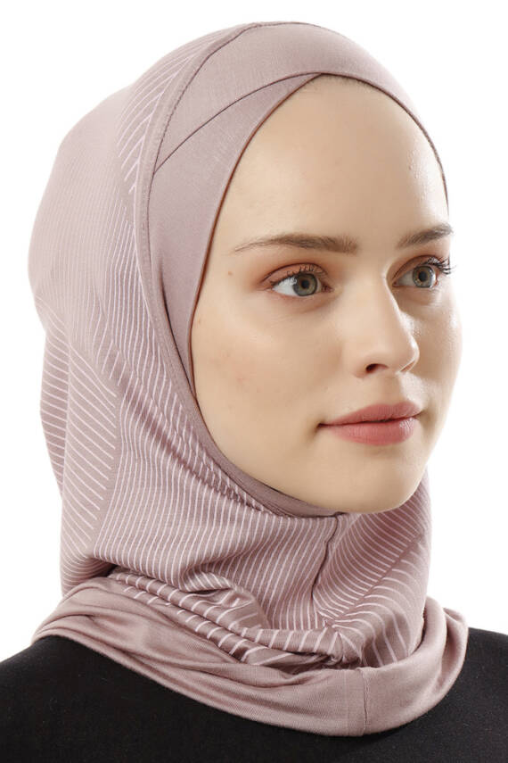 Çizgi Desenli Çapraz Spor Bone - 62