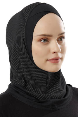 Çizgi Desenli Çapraz Spor Bone - 65