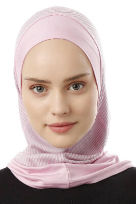 Çizgi Desenli Spor Tesettür Bone - 29