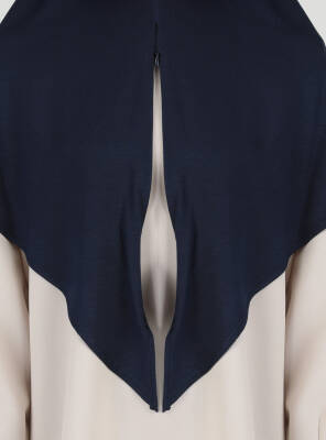 Fermuarlı Ayarlanabilir Viskon Kumaş Hijab Likralı Şal - 12