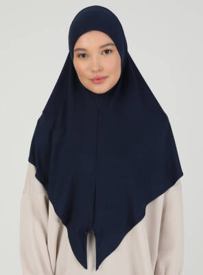 Fermuarlı Ayarlanabilir Viskon Kumaş Hijab Likralı Şal - 13