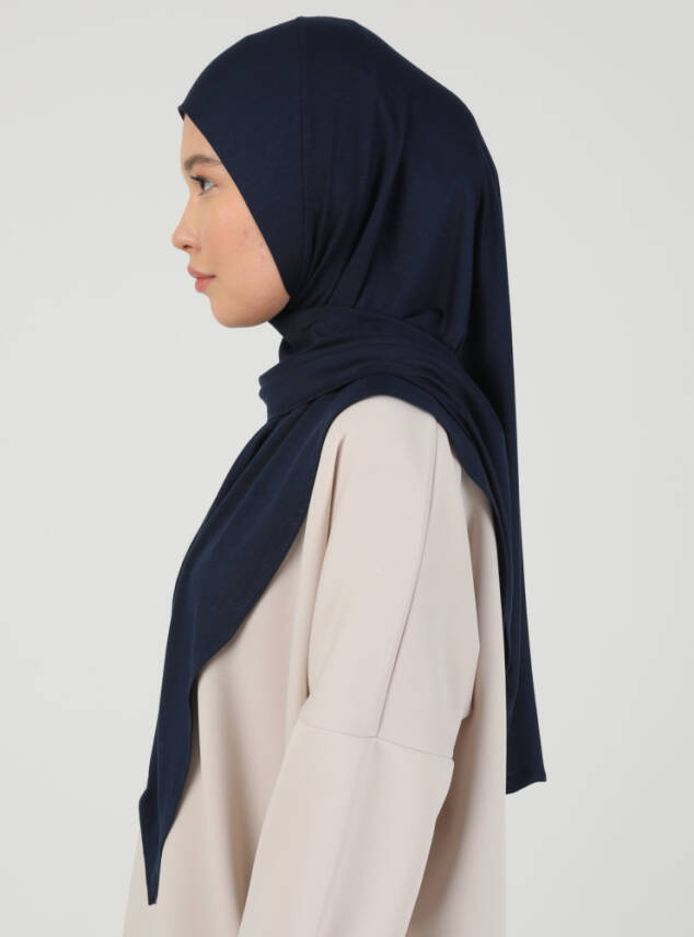 Fermuarlı Ayarlanabilir Viskon Kumaş Hijab Likralı Şal - 15