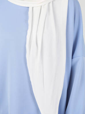 Fermuarlı Ayarlanabilir Viskon Kumaş Hijab Likralı Şal - 21