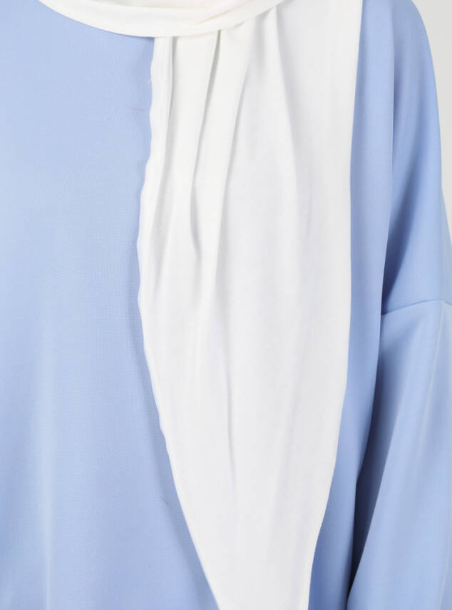 Fermuarlı Ayarlanabilir Viskon Kumaş Hijab Likralı Şal - 21