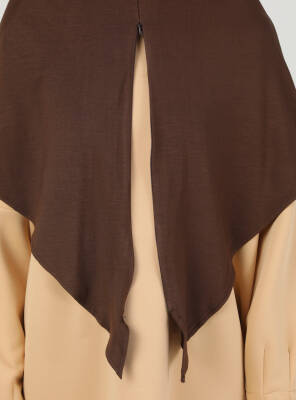 Fermuarlı Ayarlanabilir Viskon Kumaş Hijab Likralı Şal - 28