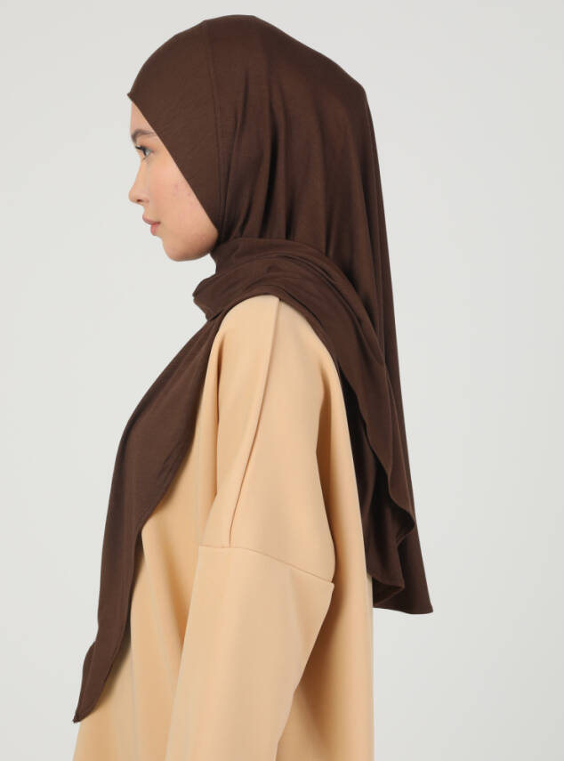 Fermuarlı Ayarlanabilir Viskon Kumaş Hijab Likralı Şal - 31
