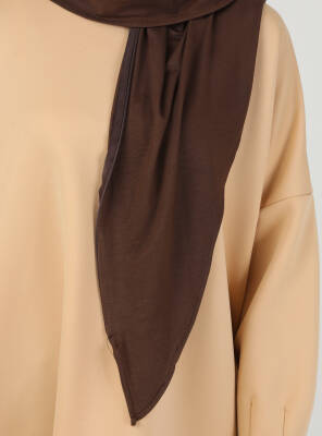 Fermuarlı Ayarlanabilir Viskon Kumaş Hijab Likralı Şal - 32