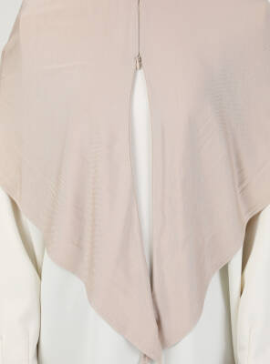 Fermuarlı Ayarlanabilir Viskon Kumaş Hijab Likralı Şal - 38