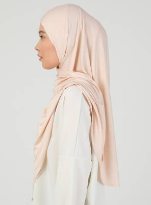 Fermuarlı Ayarlanabilir Viskon Kumaş Hijab Likralı Şal - 46