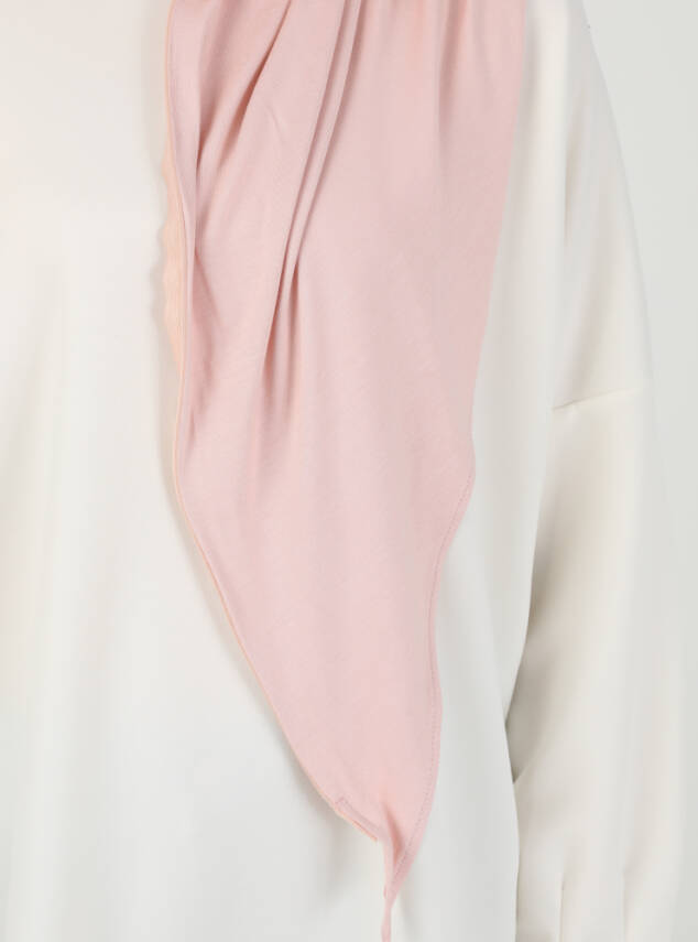 Fermuarlı Ayarlanabilir Viskon Kumaş Hijab Likralı Şal - 52