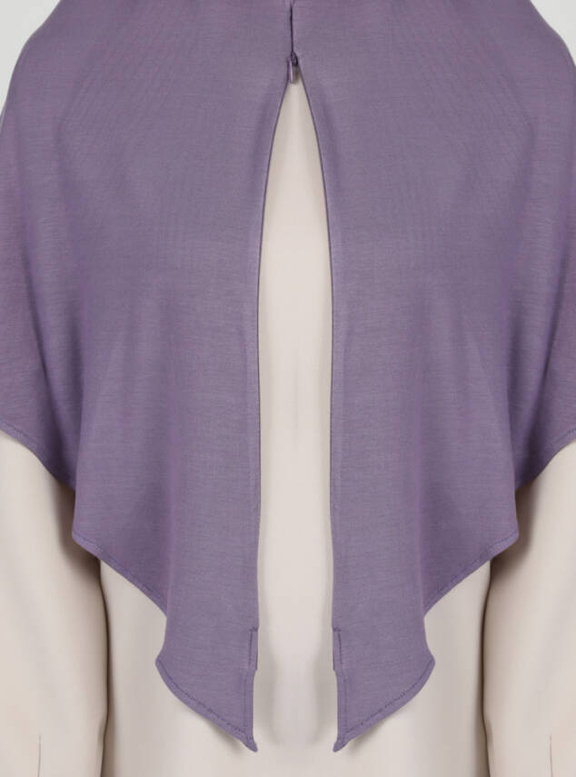 Fermuarlı Ayarlanabilir Viskon Kumaş Hijab Likralı Şal - 58