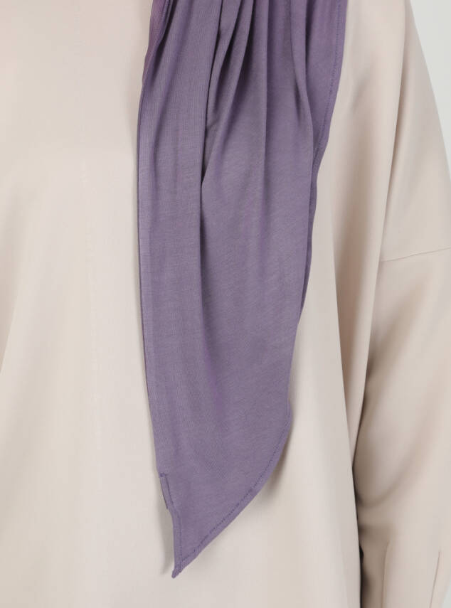 Fermuarlı Ayarlanabilir Viskon Kumaş Hijab Likralı Şal - 62
