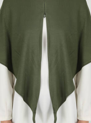 Fermuarlı Ayarlanabilir Viskon Kumaş Hijab Likralı Şal - 63