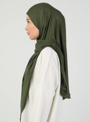 Fermuarlı Ayarlanabilir Viskon Kumaş Hijab Likralı Şal - 66