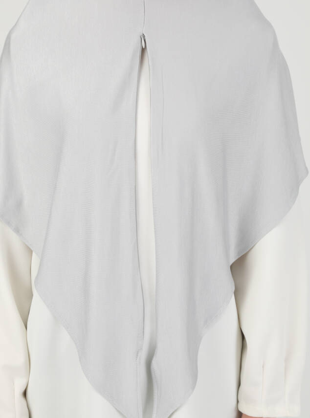 Fermuarlı Ayarlanabilir Viskon Kumaş Hijab Likralı Şal - 68