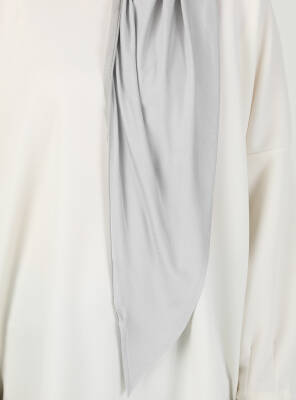 Fermuarlı Ayarlanabilir Viskon Kumaş Hijab Likralı Şal - 72