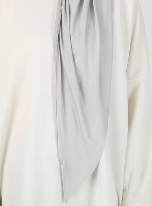 Fermuarlı Ayarlanabilir Viskon Kumaş Hijab Likralı Şal - 72