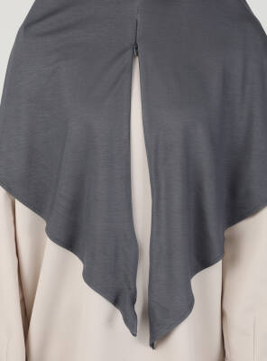 Fermuarlı Ayarlanabilir Viskon Kumaş Hijab Likralı Şal - 73