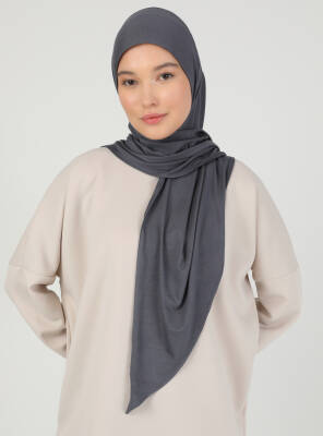 Fermuarlı Ayarlanabilir Viskon Kumaş Hijab Likralı Şal - 75