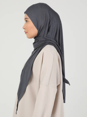 Fermuarlı Ayarlanabilir Viskon Kumaş Hijab Likralı Şal - 76