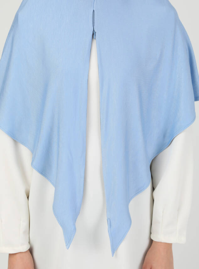 Fermuarlı Ayarlanabilir Viskon Kumaş Hijab Likralı Şal - 78