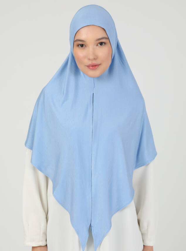 Fermuarlı Ayarlanabilir Viskon Kumaş Hijab Likralı Şal - 79