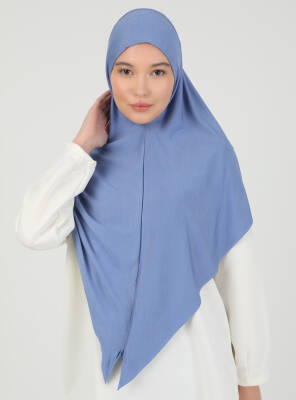 Fermuarlı Ayarlanabilir Viskon Kumaş Hijab Likralı Şal - 84