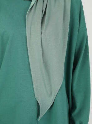 Fermuarlı Ayarlanabilir Viskon Kumaş Hijab Likralı Şal - 92