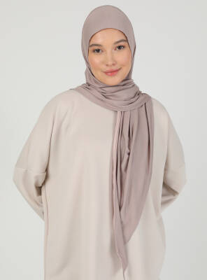 Fermuarlı Ayarlanabilir Viskon Kumaş Hijab Likralı Şal - 95