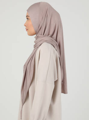 Fermuarlı Ayarlanabilir Viskon Kumaş Hijab Likralı Şal - 96