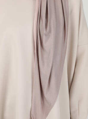 Fermuarlı Ayarlanabilir Viskon Kumaş Hijab Likralı Şal - 97