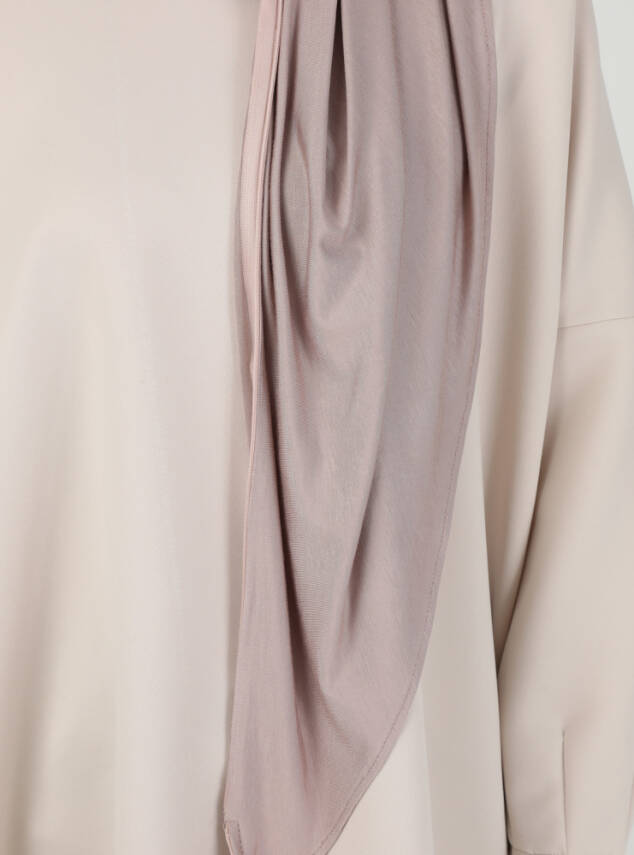Fermuarlı Ayarlanabilir Viskon Kumaş Hijab Likralı Şal - 97