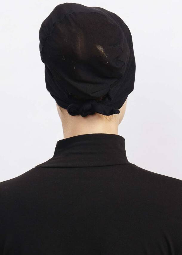 Hava Alan Tesettür Tüllü Bone - 5