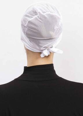 Hava Alan Tesettür Tüllü Bone - 8