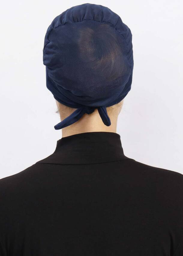 Hava Alan Tesettür Tüllü Bone - 11