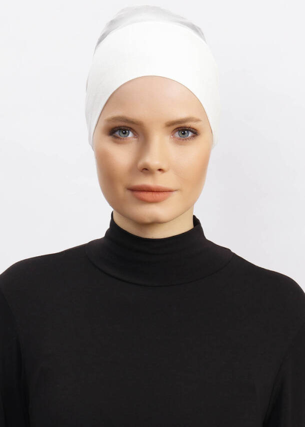 Hava Alan Tesettür Tüllü Bone - 12