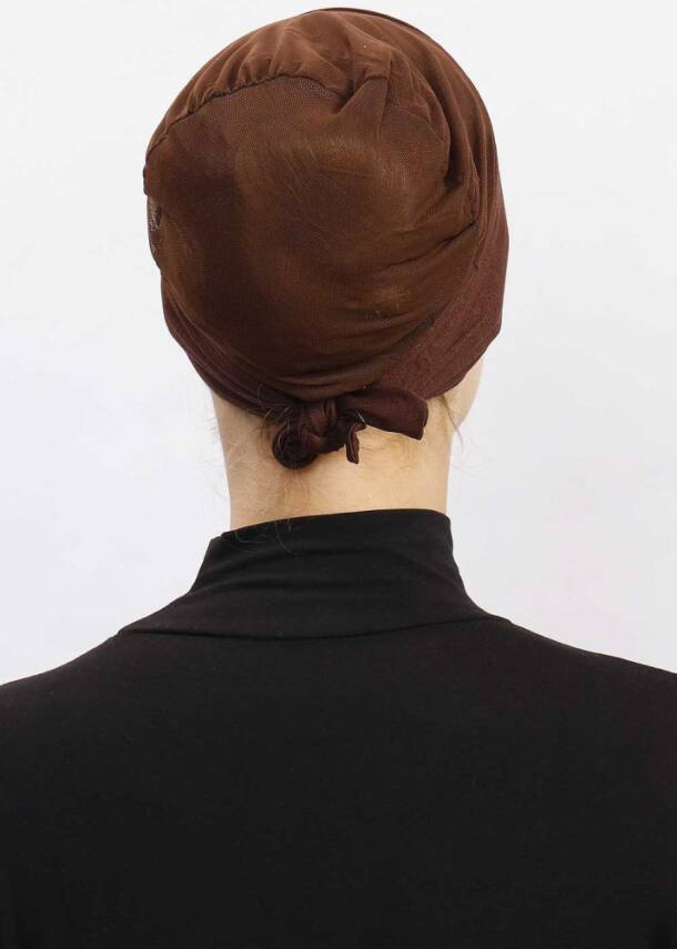 Hava Alan Tesettür Tüllü Bone - 17