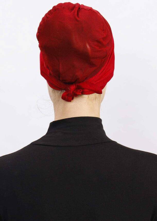 Hava Alan Tesettür Tüllü Bone - 21