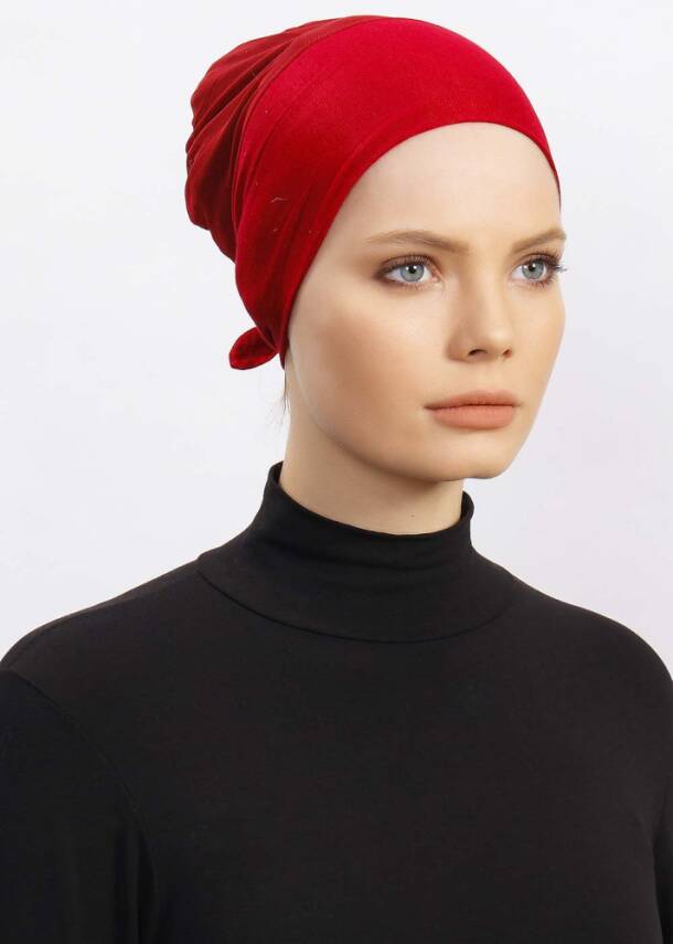 Hava Alan Tesettür Tüllü Bone - 23