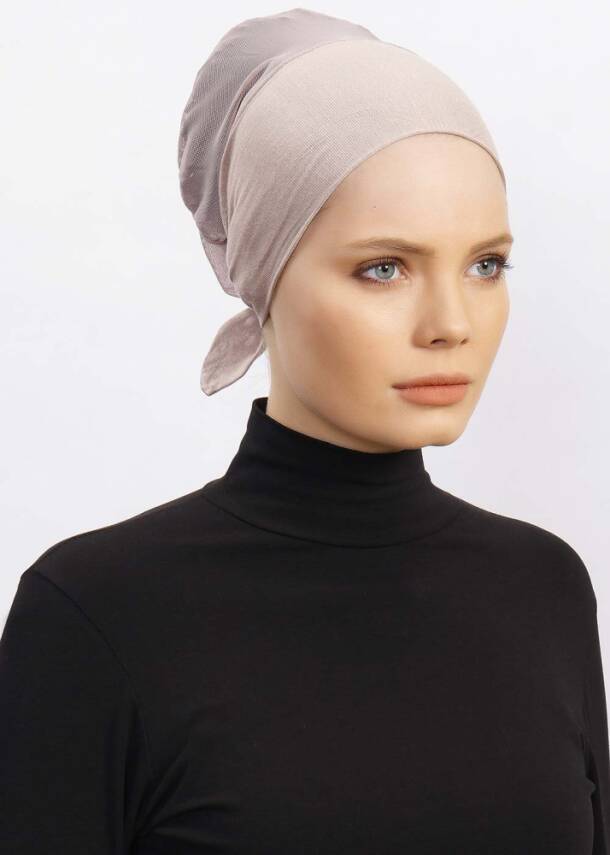 Hava Alan Tesettür Tüllü Bone - 27