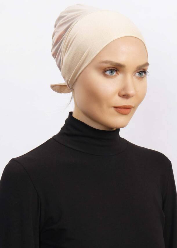 Hava Alan Tesettür Tüllü Bone - 31