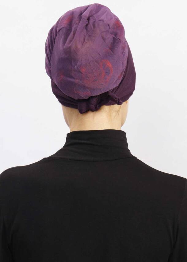 Hava Alan Tesettür Tüllü Bone - 46