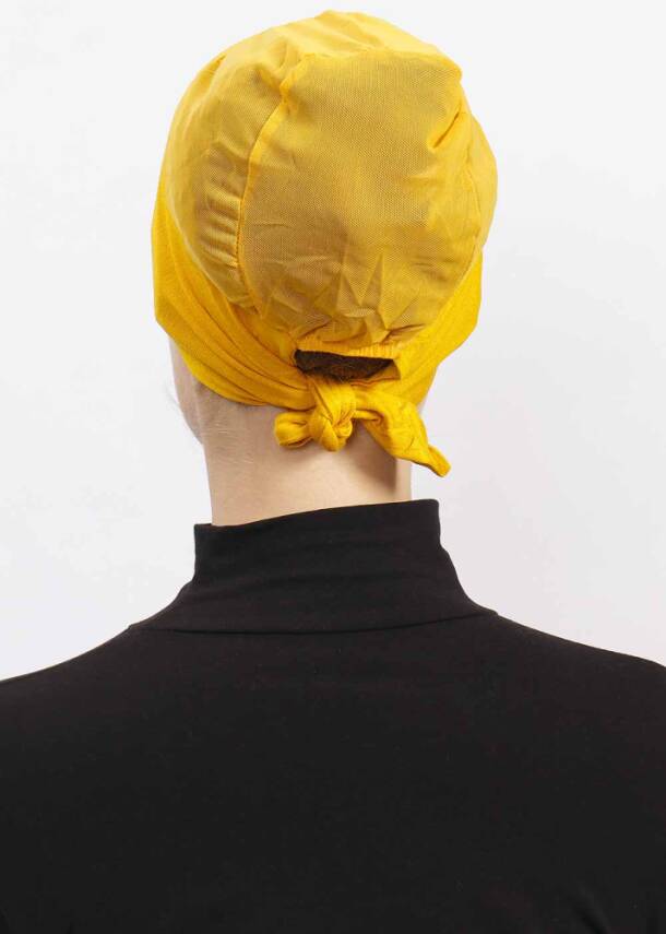 Hava Alan Tesettür Tüllü Bone - 49