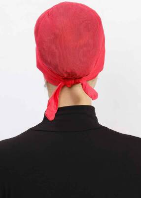 Hava Alan Tesettür Tüllü Bone - 51